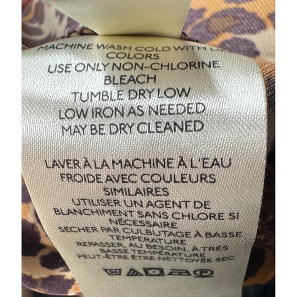 Urban Outfitters Leopard‎ Animal Print Kelly Tulip Wrap Midi Skirt Sz S - Picture 9 of 9